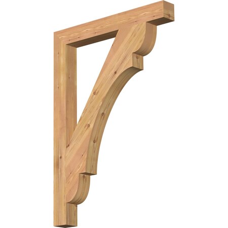 Ekena Millwork Olympic Block Smooth Bracket, Western Red Cedar, 3 1/2"W x 30"D x 42"H BKT04X30X42OLY05SWR